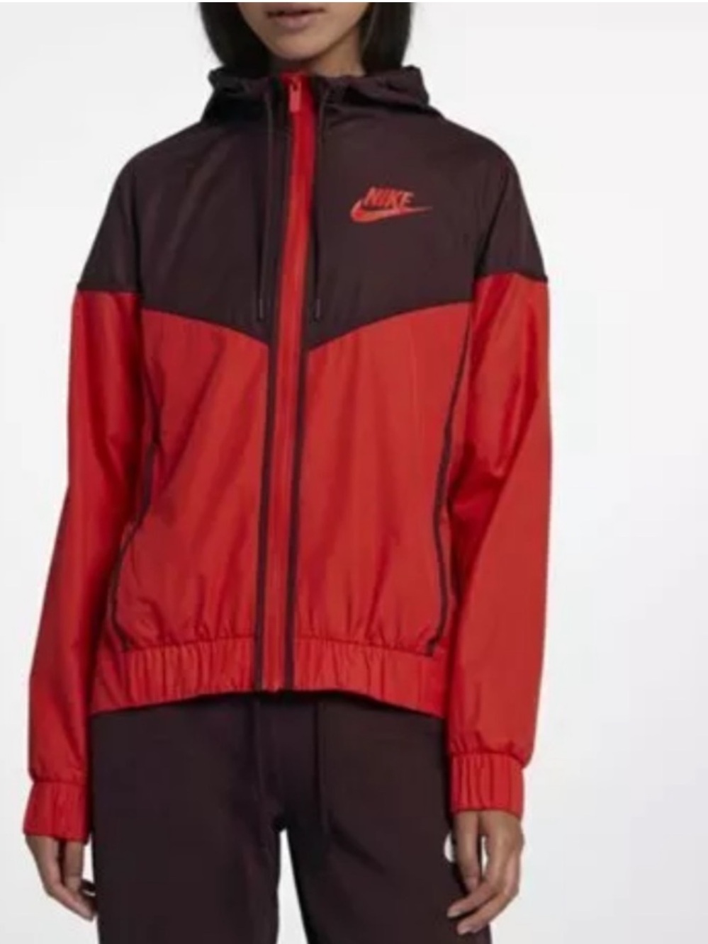 NIKE Windrunner Sportswear Windbreaker Full Zip Hoodie Jacket, Size Large